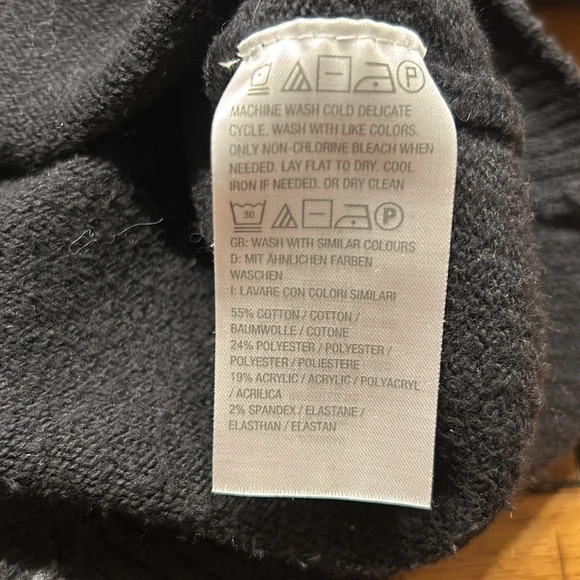 J Jason Wu Cutout Black Crewneck Sweater, Sz XS, Cotton Blend - Picture 8 of 8